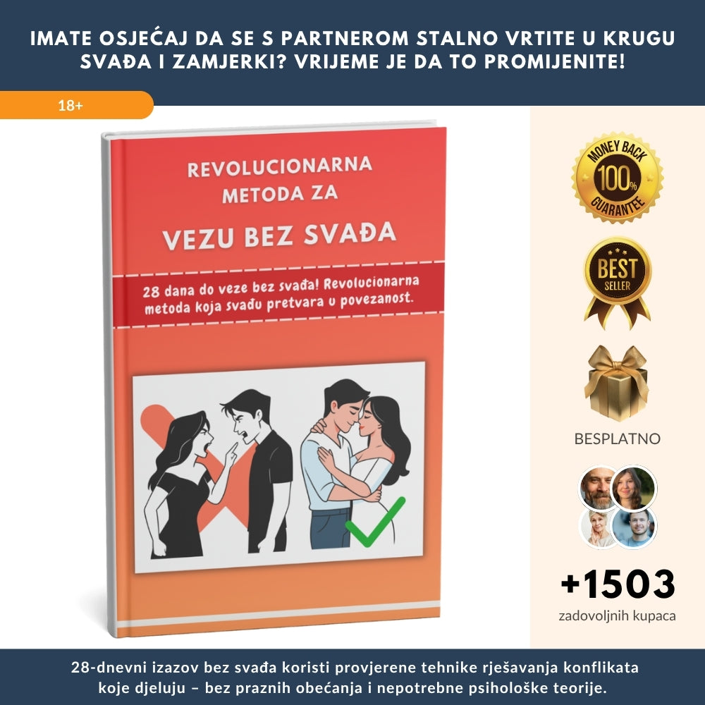 28 dana do veze bez svađa! Revolucionarna metoda koja svađu pretvara u povezanost – brže nego što ste ikad mislili! + BONUS