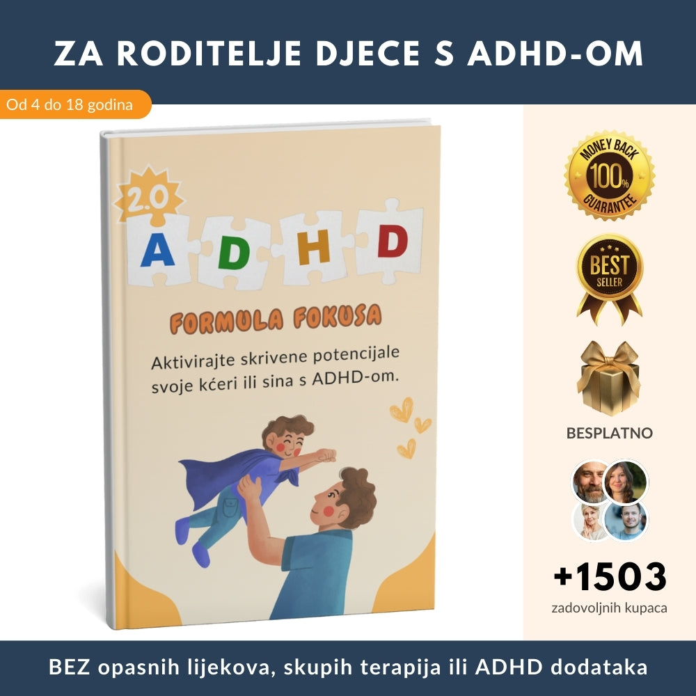 Najprodavaniji vodič za roditelje otkriva REVOLUCIONARAN pristup koji pomaže djeci s ADHD-om da budu smirenija i fokusiranija + 6 BONUSA